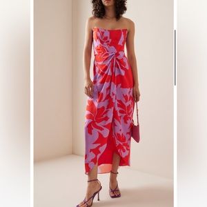 Moda Operandi / Andres Otalora Ospina Satin Midi Dress